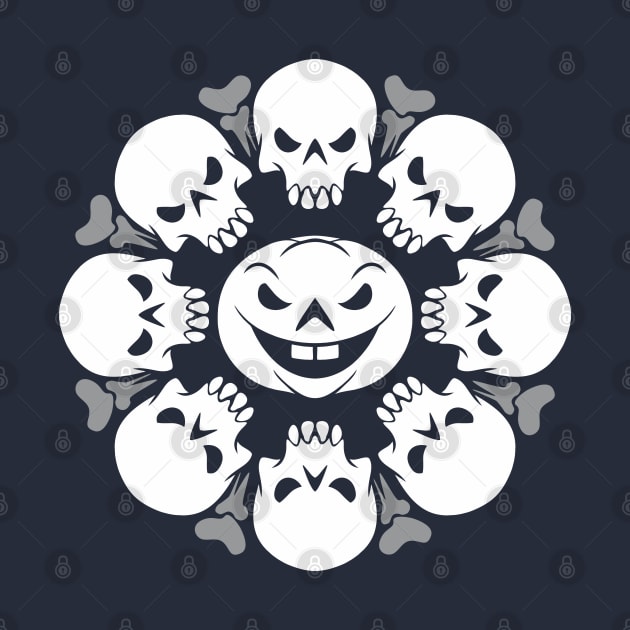 Skull Flowers by Triple L